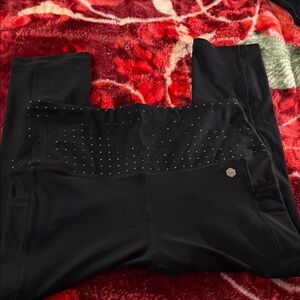 Black Leggings with Studded Detail